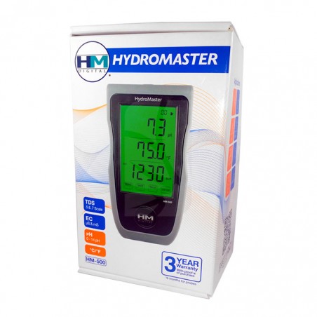 Hydromaster HM-500 (°C/°F, pH, EC, TDS)