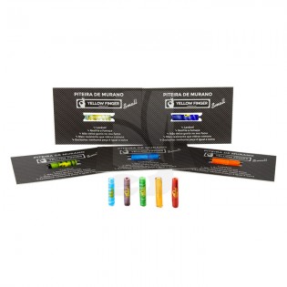 Kleines Murano-Mundstück Yellow Finger