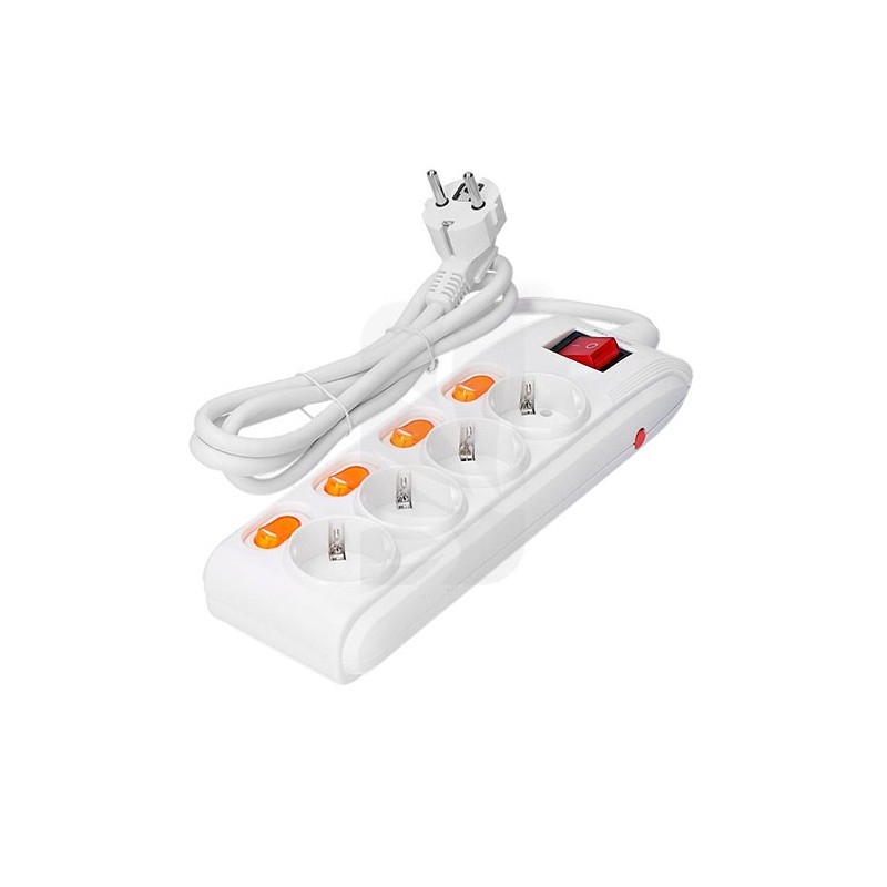 Multiple base with 4 sockets and 4 switches Multiple base with 4 sockets and 4 switches