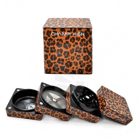 Grinder Cuadrado Leopard 4 partes