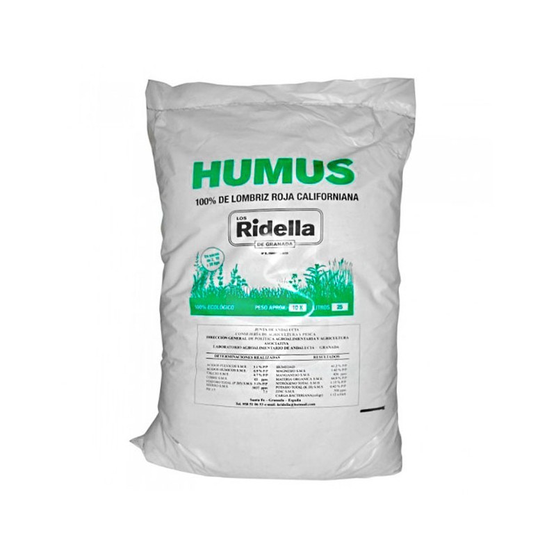 Humus de Lombriz 10 Kg Los Ridella