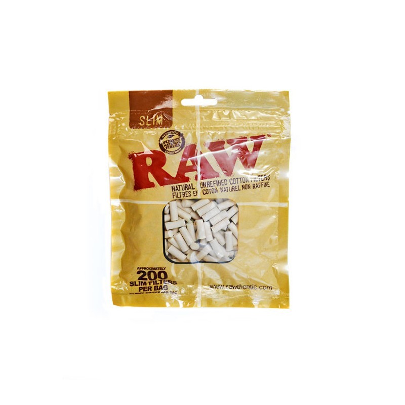 RAW Filtros SLIM 200 unidades