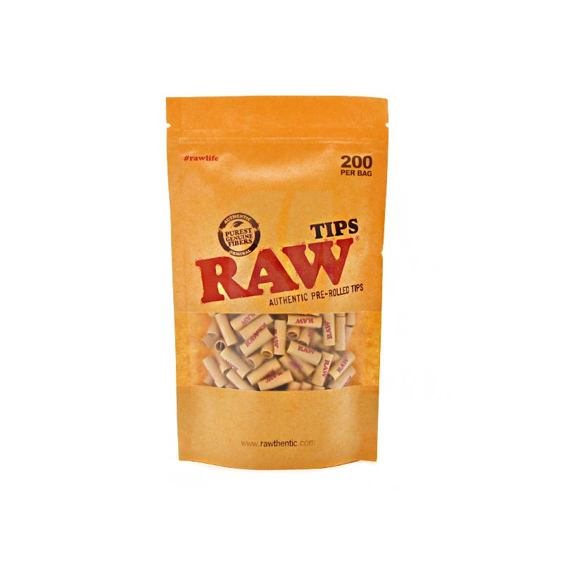 RAW Prerolled Tips 200 Units