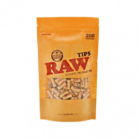 RAW Prerolled Tips 200 unidades