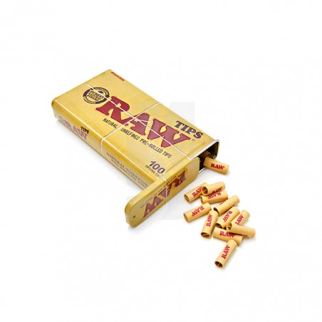 Filtros Prerolled RAW caja metal 100 u.