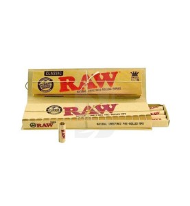 RAW Connoisseur Slim + Pre Rolled papeles raw