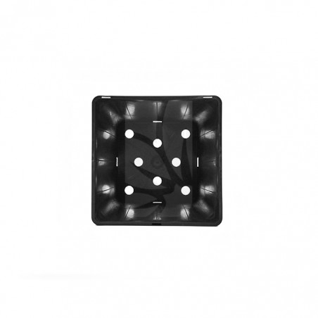 MACETA CC NEGRA 7 L. 18,5 x 18,5 x 25 cm.