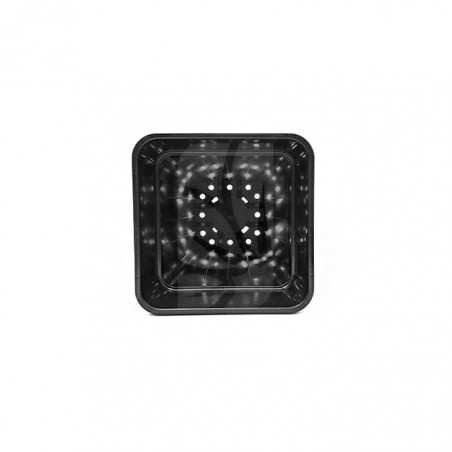 Maceta cuadrada negra 5.5 L. 18x18x25 cm.