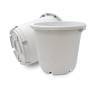Maceta redonda blanca 15 Litros 35 x 26 cm Maceta redonda blanca 15 Litros 35 x 26 cm
