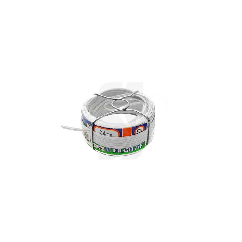 Hilo plastificado blanco con dispensador Hilo plastificado blanco con dispensador