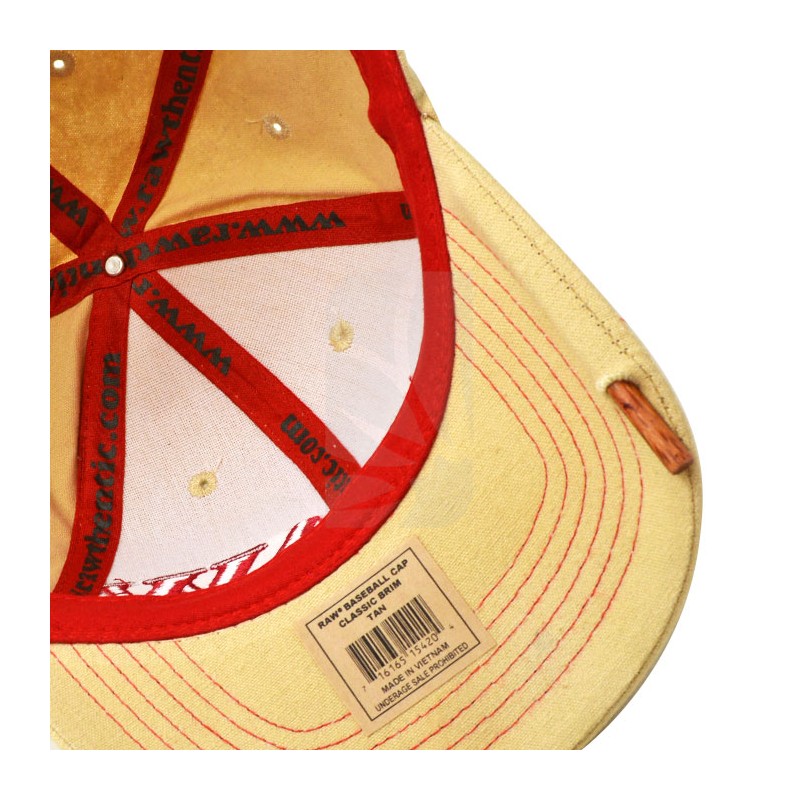 Gorra RAW Beige + Poker (prensador) - MERCHANDISING RAW®