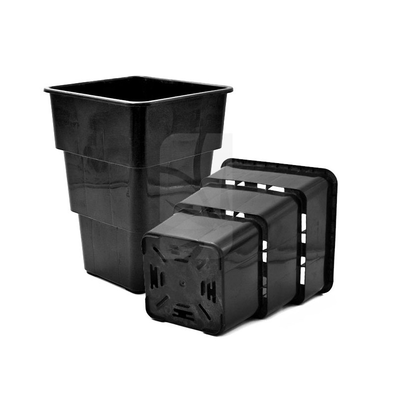 MACETA AIR MAX NEGRA 20 X 20 X 27 7 Litros MACETA AIR MAX NEGRA 20 X 20 X 27 7 Litros