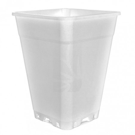 MACETA ANTIESTRES 26 X 26 X 40 (18 L) BLANCA