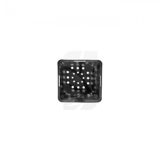 Black Square Pot 0.7 L – 11 x 11 x 12 cm