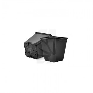 Black Square Pot 0.7 L – 11 x 11 x 12 cm