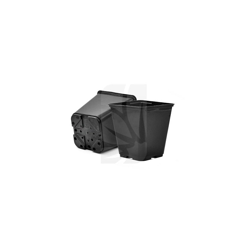 MACETA CUADRADA NEGRA 0.7 L. 11x11x12 cm. MACETA CUADRADA NEGRA 0.7 L. 11x11x12 cm.
