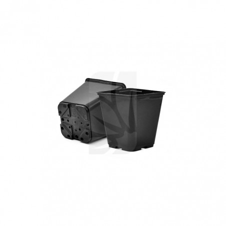 Black Square Pot 0.7 L – 11 x 11 x 12 cm