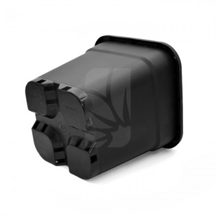 Buy black square pot 14 L. 28 x 28 x 28 cm.