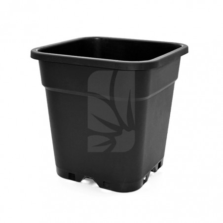 Buy black square pot 14 L. 28 x 28 x 28 cm.