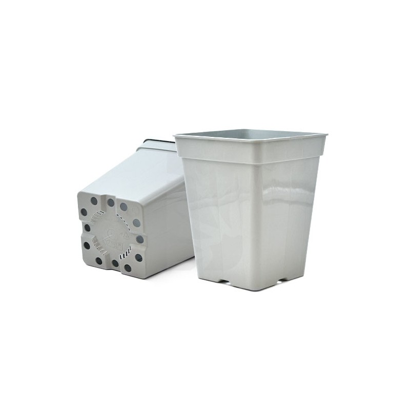Vaso Quadrato Bianco 15 x 15 x 20 cm (3 L)