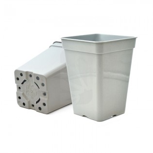 White Square Pot 18 x 18 x 25 cm. 5.5 liters ✅