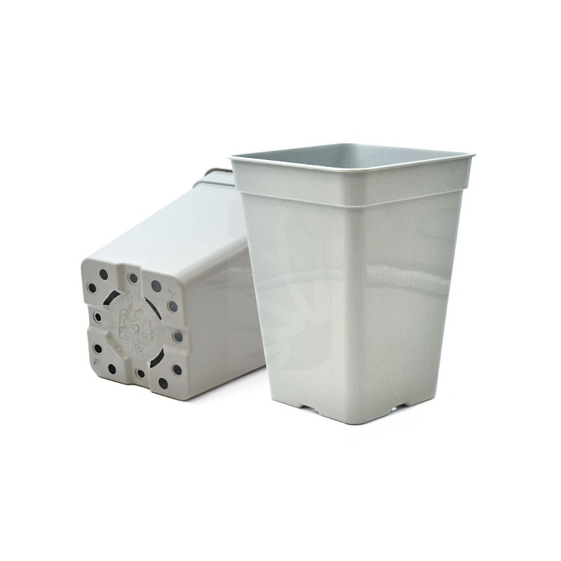 Vaso Quadrato Bianco 18 x 18 x 25 cm (5,5 L)
