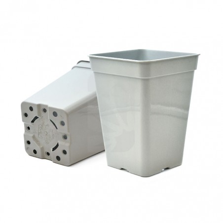 White Square Pot 18 x 18 x 25 cm. 5.5 liters ✅