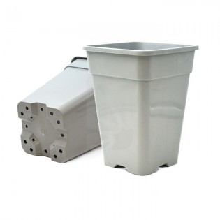 White square pot 20x 20 x 27 cm. | Self Cultivation