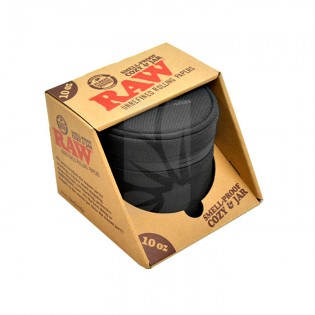 RAW Glass Jar with Cozy Sleeve 295 ml