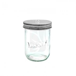 Raw Mason Jar 473 ml. Glass Jar 💎 BUY Herb Preservation