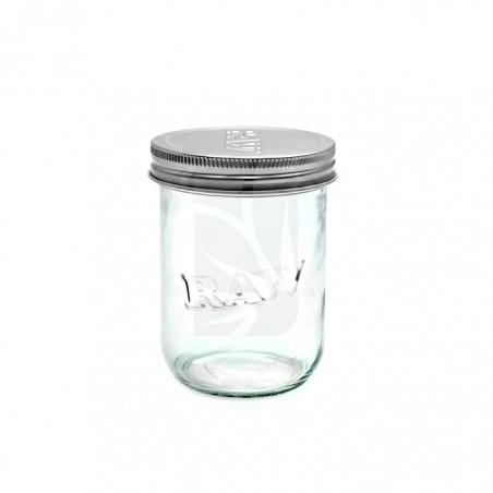 Raw Mason Jar 473 ml. Glass Jar 💎 BUY Herb Preservation