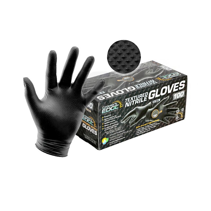 GUANTES NITRILO TEXTURADOS M (100 U) GUANTES NITRILO TEXTURADOS M (100 U)