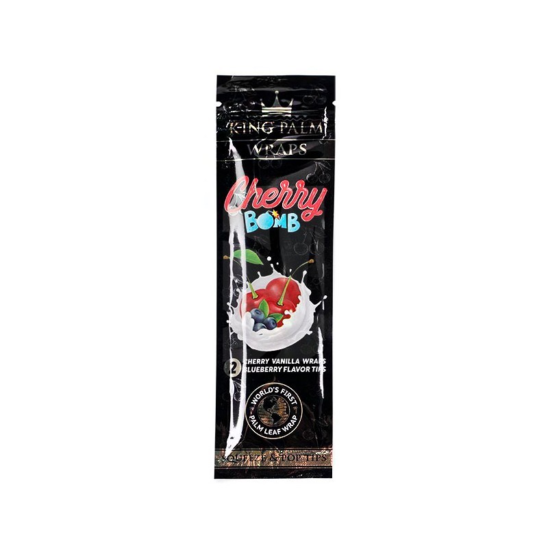 King Palm Cherry Boom 2 Blunts Wraps King Palm Cherry Boom 2 Blunts Wraps