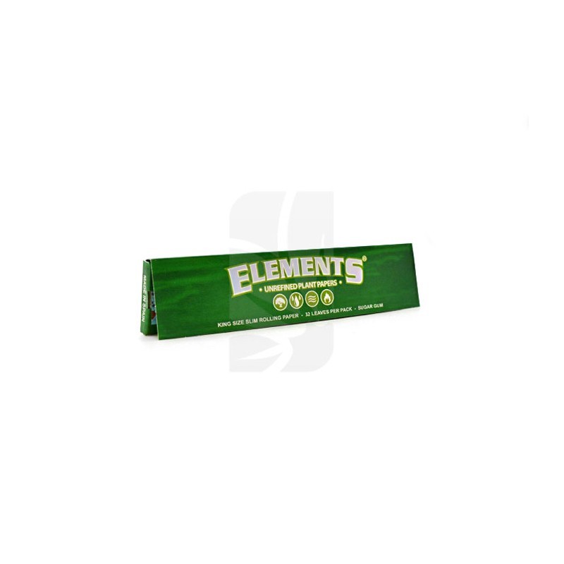 Elements Green K.S. Slim Rolling Papers