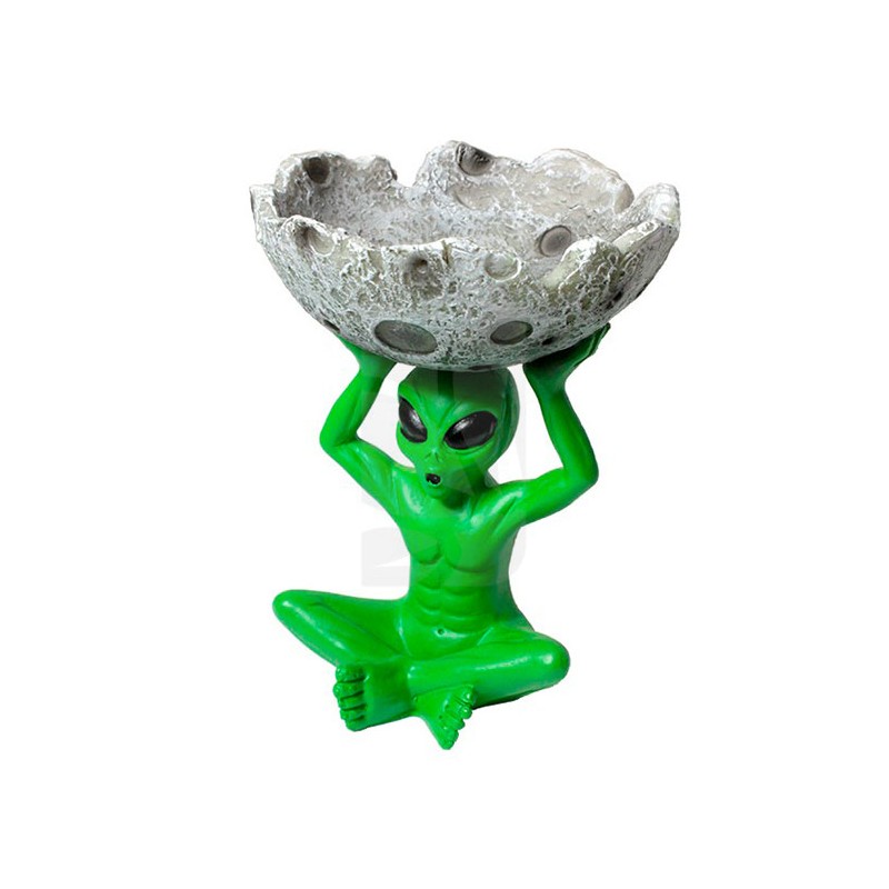 Cenicero Alien Verde en la Luna