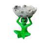 Grüner Alien auf dem Mond Aschenbecher