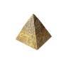 Cenicero Piramide dorada con tapa Cenicero Piramide dorada con tapa