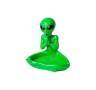 Cenicero Alien verde meditando Cenicero Alien verde meditando
