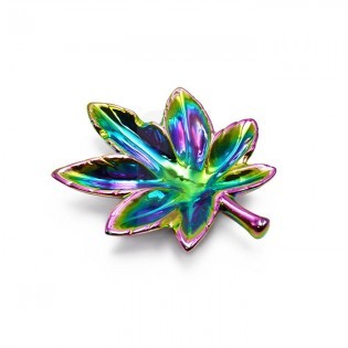 Rainbow Marijuana Leaf Ashtray 🌈 BUY NOW