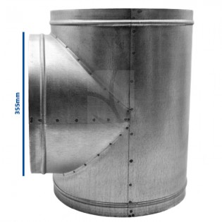 Unione a T 355 mm.