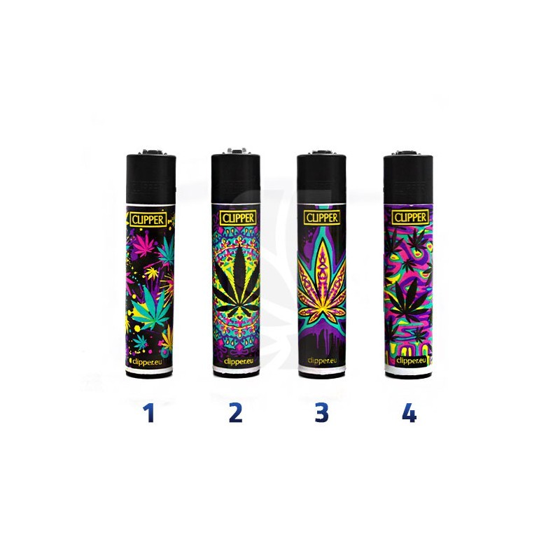 CLIPPER Feuerzeug Neon Leaves 2 CLIPPER Feuerzeug Neon Leaves 2