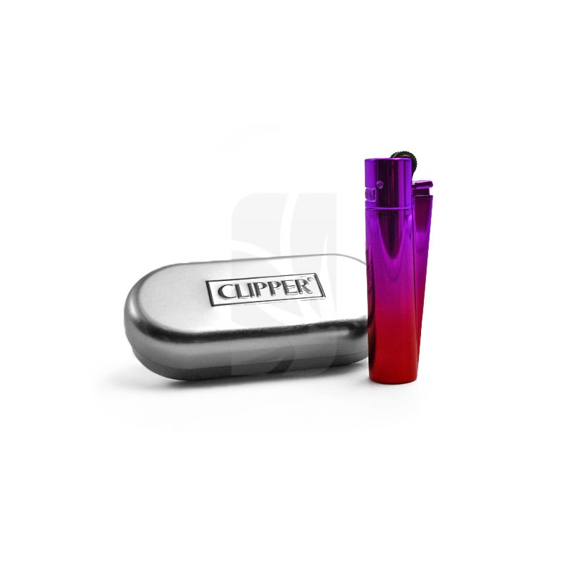 Mechero CLIPPER Metal Pink Gradient