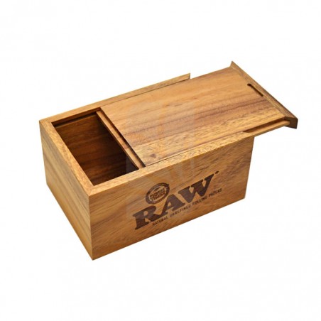 RAW Slide Large Acacia Box - RAW® WOODEN BOX FOR SMOKER