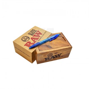 RAW Slide Small Acacia Box - RAW® WOODEN BOX FOR SMOKERS