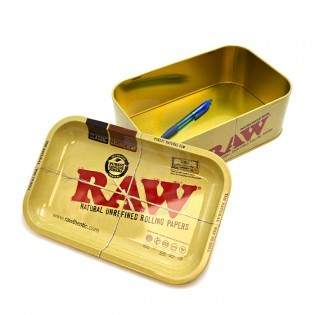 caja con bandeja de liar raw