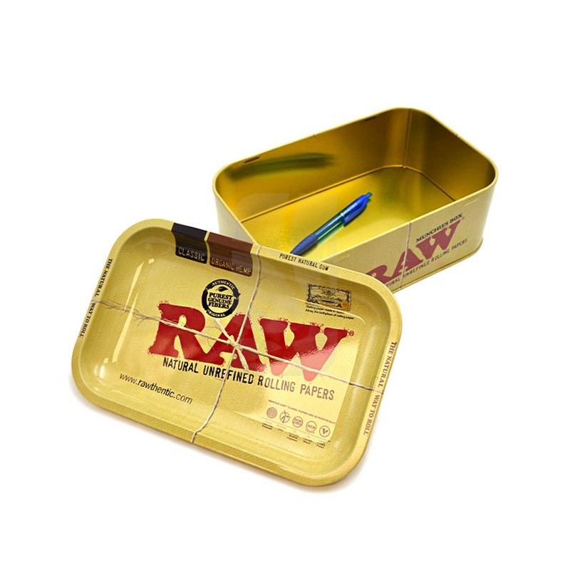 caja con bandeja de liar raw