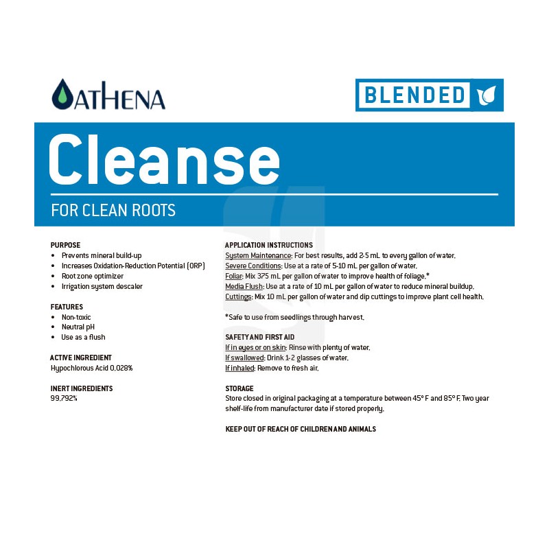 Cleanse 3.78 L. Athena PARA RAÍCES LIMPIAS ONLINE