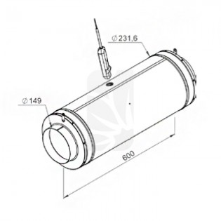 EXTRACTOR ISO-MAX 150/410 3 VEL CAN-FAN