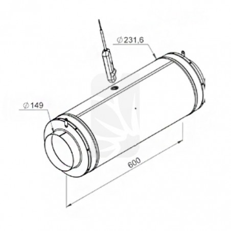 EXTRACTOR ISO-MAX 150/410 3 VEL CAN-FAN