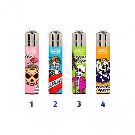 CLIPPER Large Summer Skulls 💀 BUY Lighters